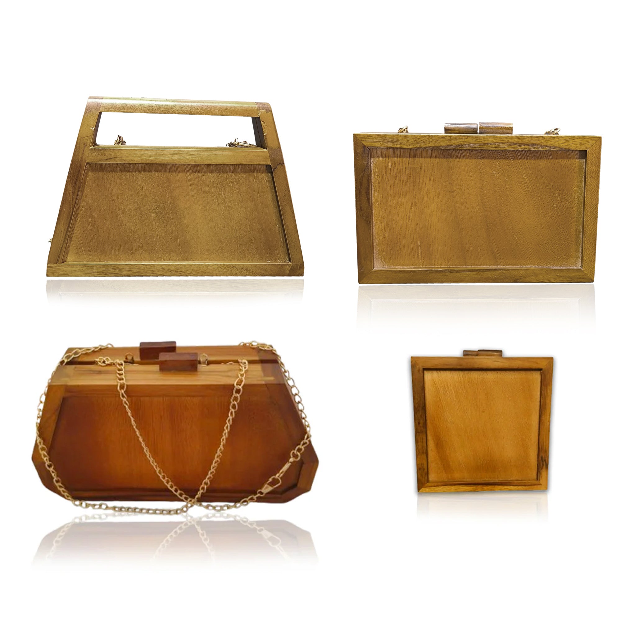 Wooden Clutch Purse
