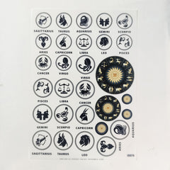 Zodiac Signs Transparent Sheet