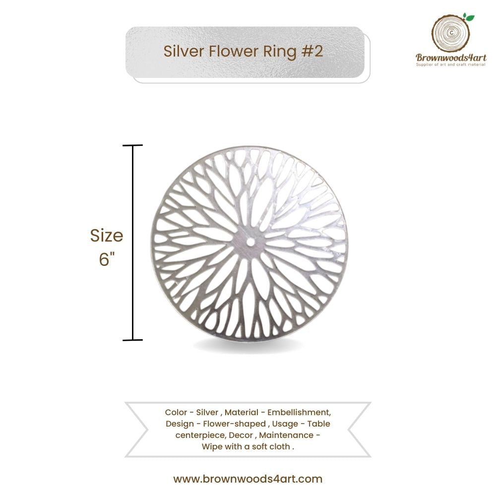 Silver Flower Ring #2
