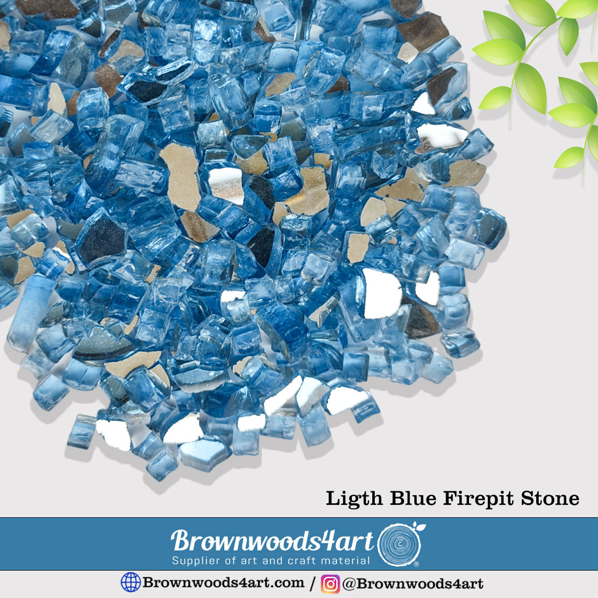 Firepit Stone - Light Blue