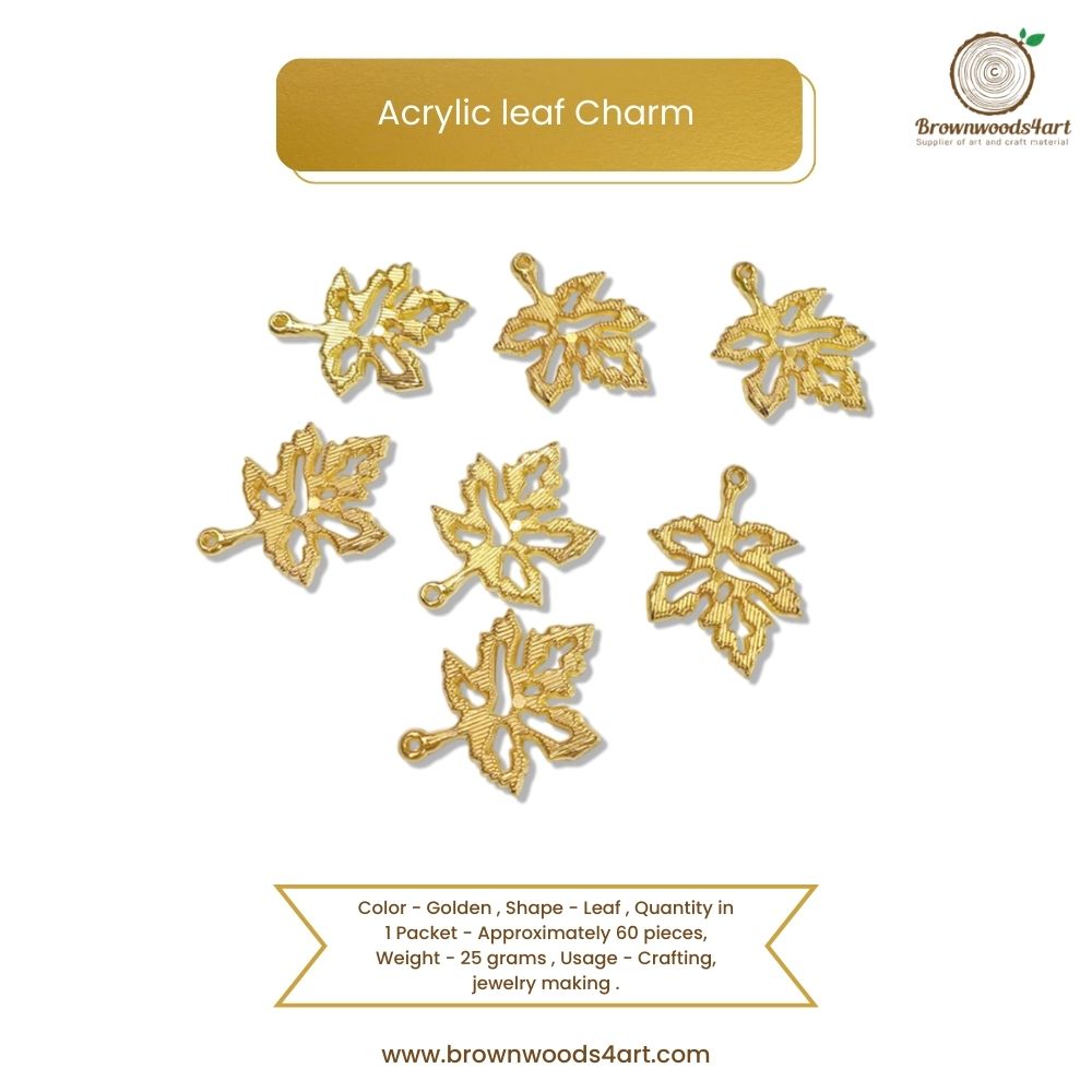 Acrylic leaf Charm