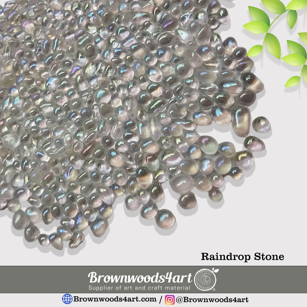 Reflective Rain Drops Stone