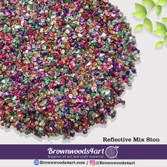 Mixed Rainbow Metallic Stones