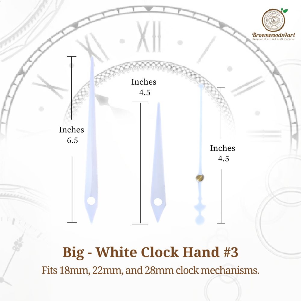 Big - White Clock Hand #3