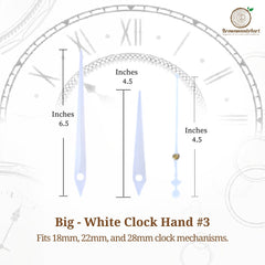 Big - White Clock Hand #3
