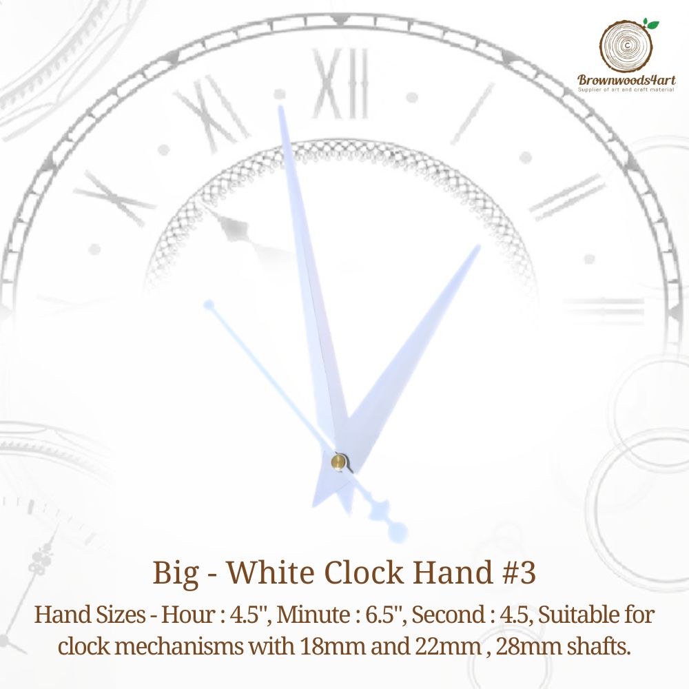 Big - White Clock Hand #3