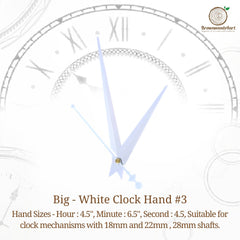 Big - White Clock Hand #3