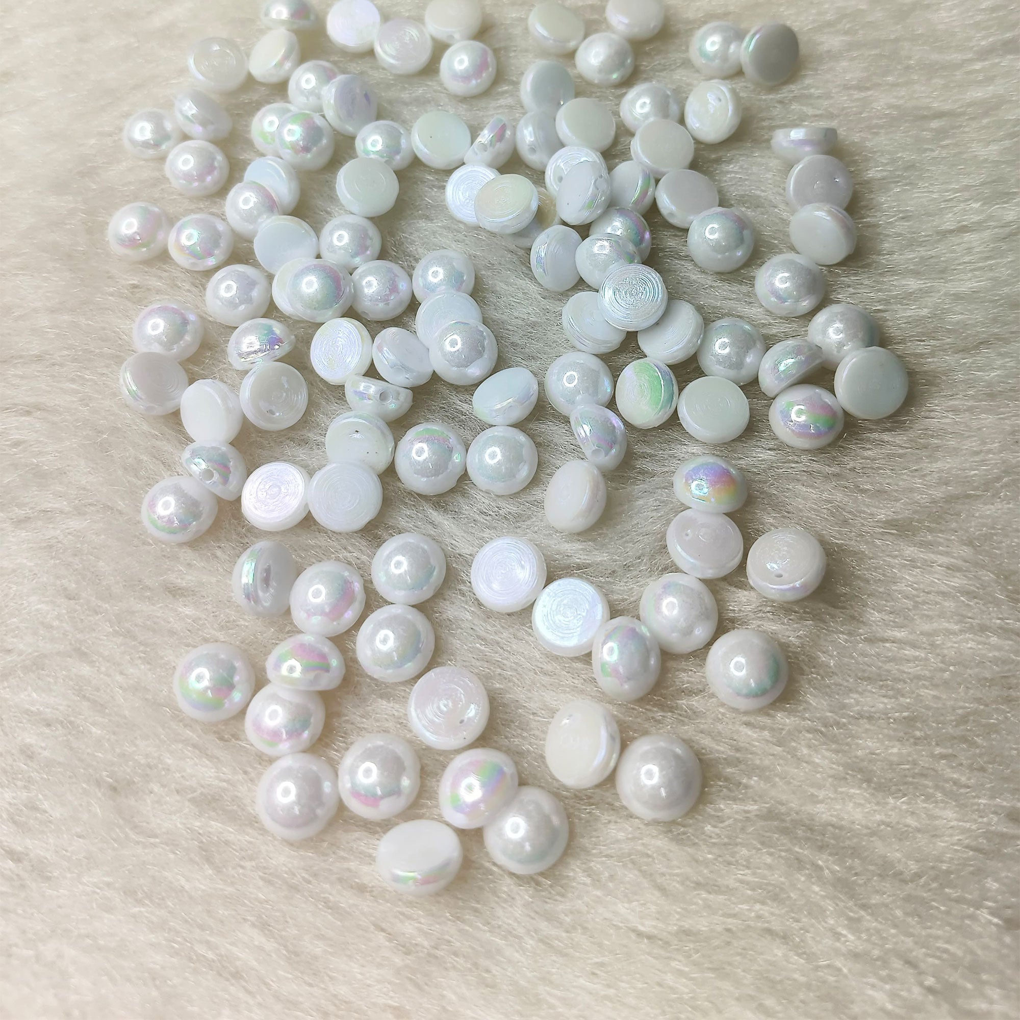 Holographic Half Cut Beads
