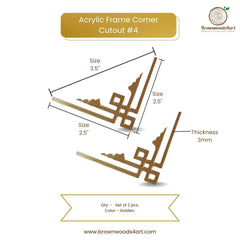 Acrylic Frame Corner Cutout #4