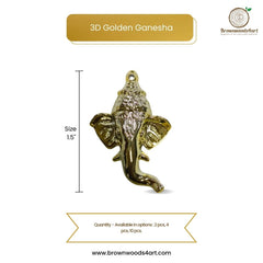3D Golden Ganesha