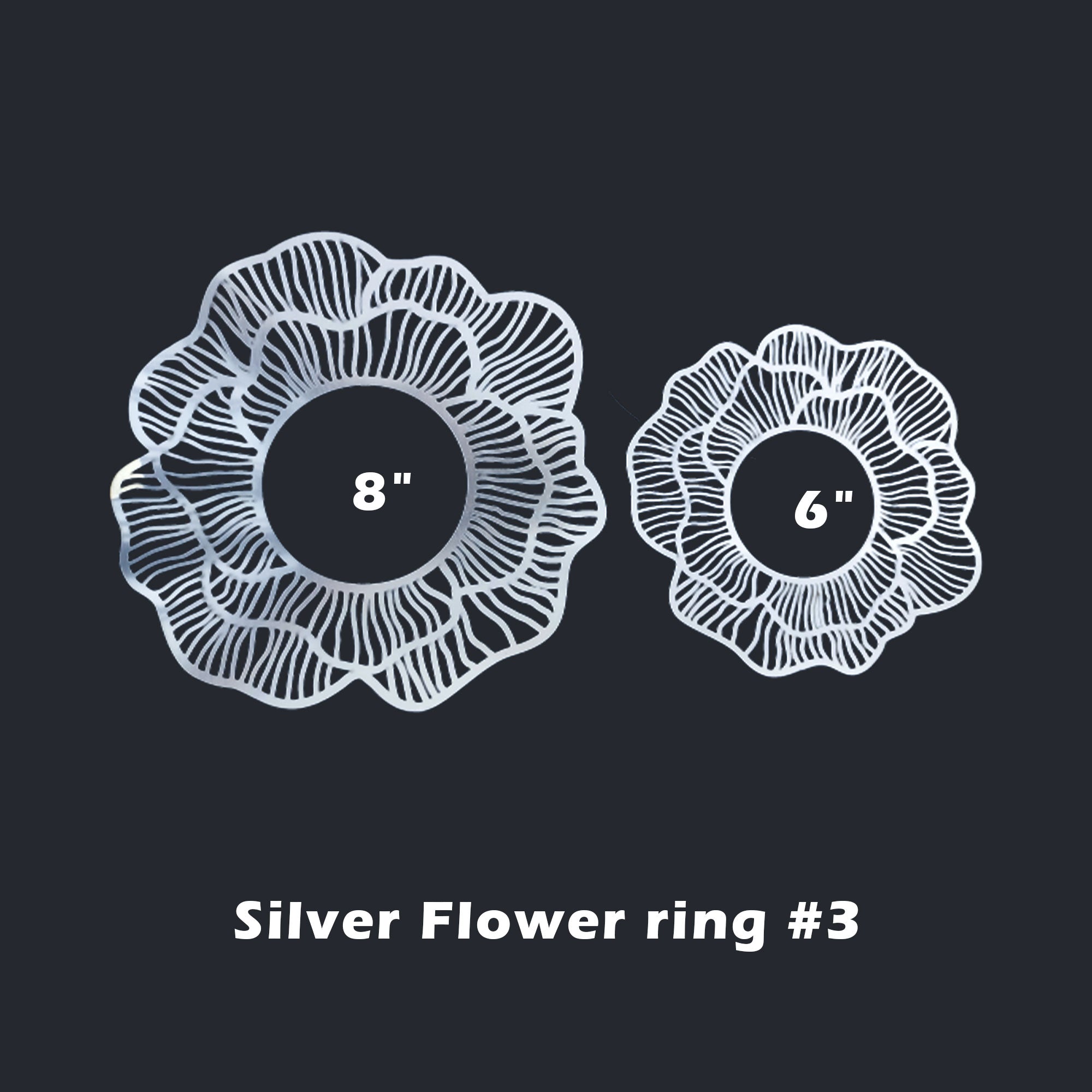 Acrylic Flower Ring #3
