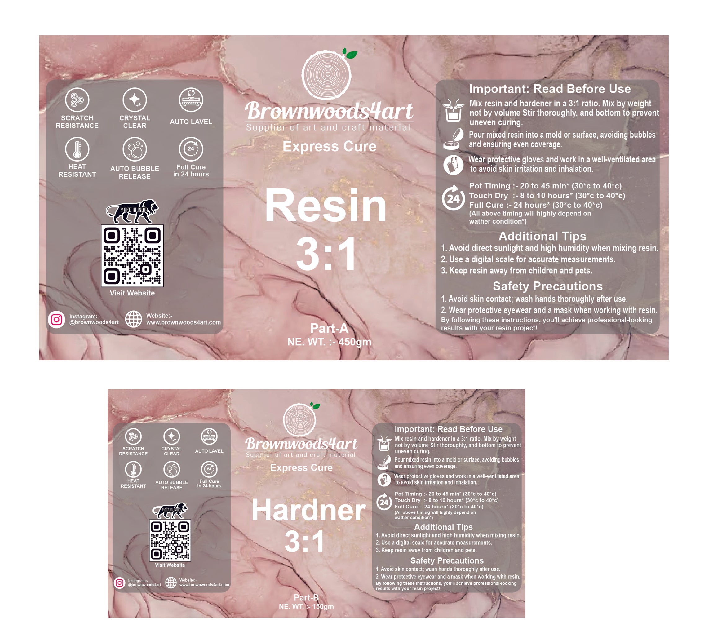 Brownwoods4Art  Resin 3:1