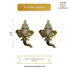 3D Golden Ganesha