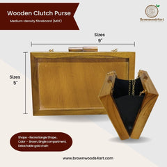 Wooden Clutch Purse
