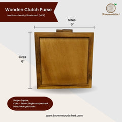 Wooden Clutch Purse