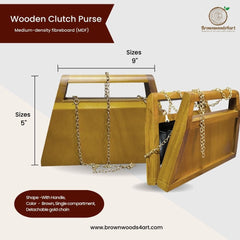 Wooden Clutch Purse