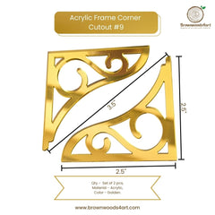 Acrylic Frame Corner Cutout #9