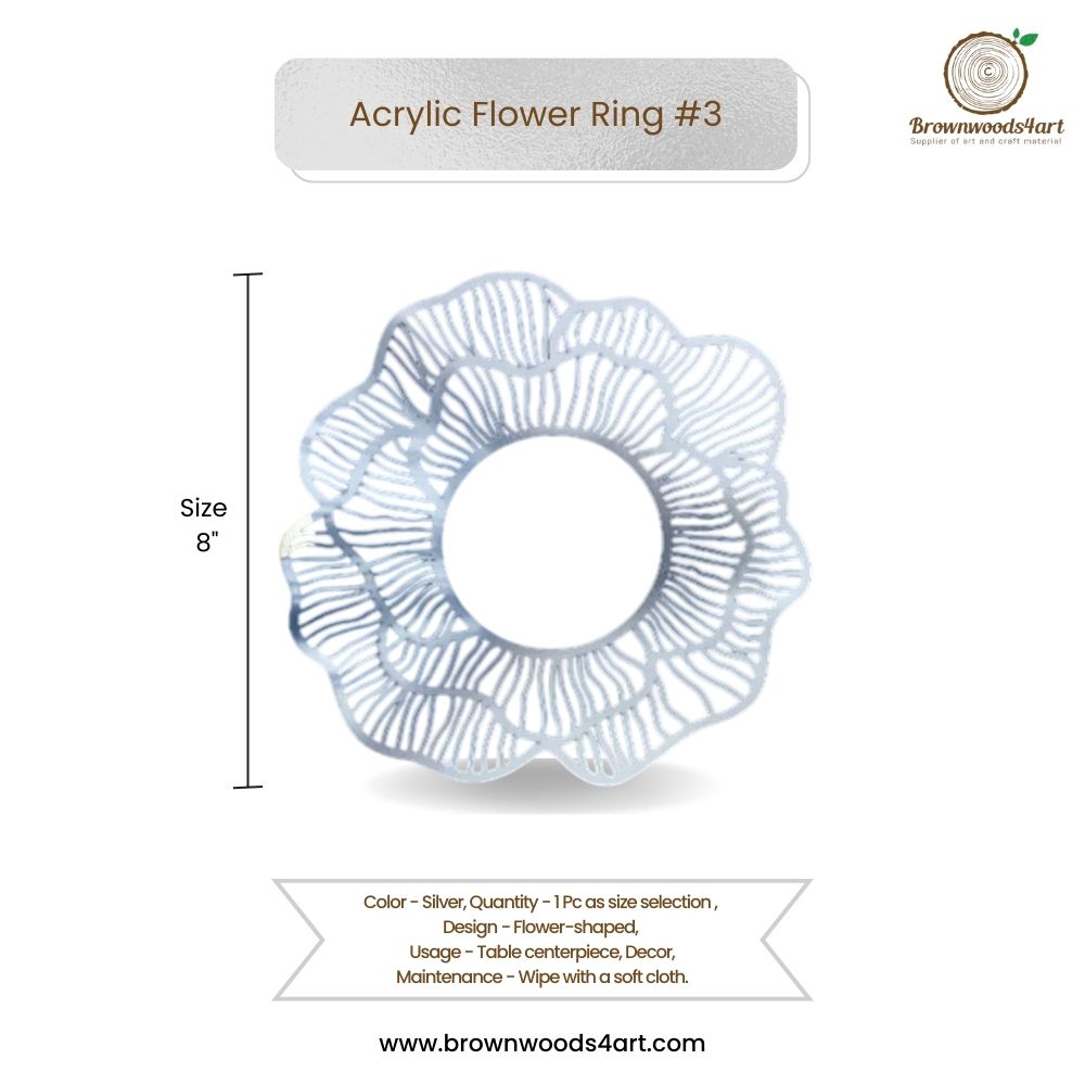 Acrylic Flower Ring #3