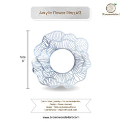 Acrylic Flower Ring #3