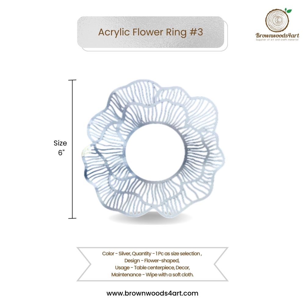 Acrylic Flower Ring #3