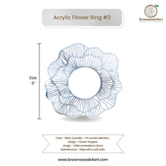Acrylic Flower Ring #3