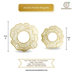 Acrylic Flower Ring #3