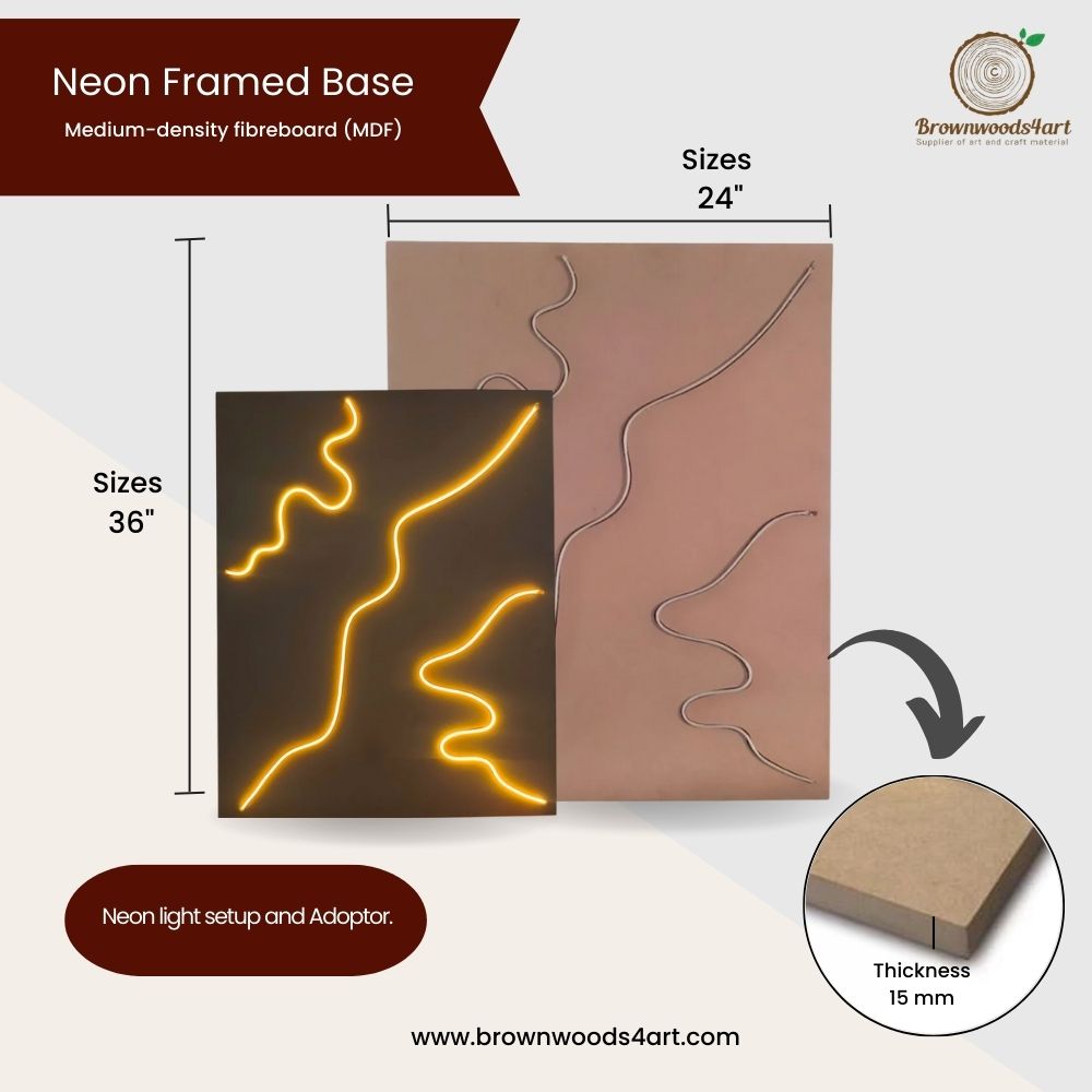 Neon Framed Base - MDF