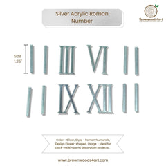 Silver Acrylic  Roman Number