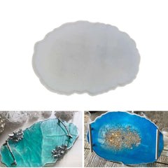 13" Oval Agate Tray