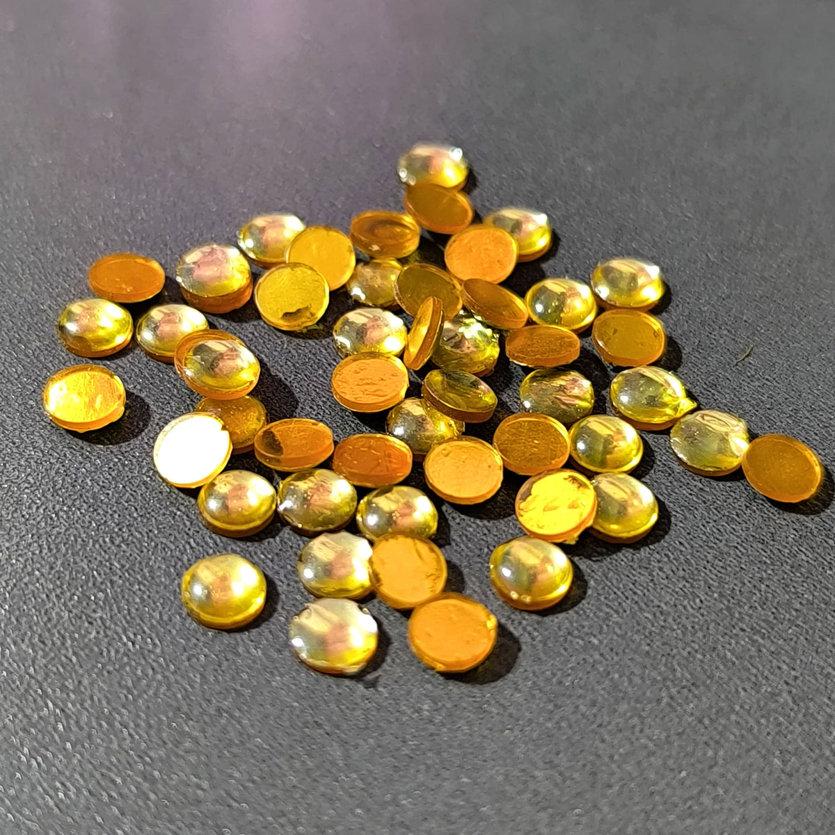 Gold Half Round Moti
