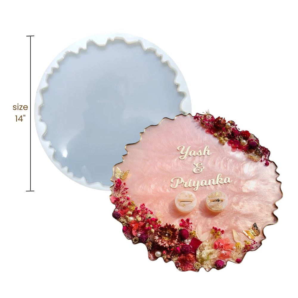 14" Round Agate Tray Mould