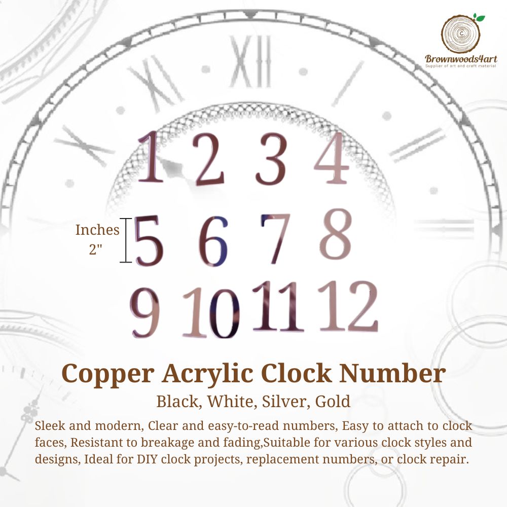 Acrylic Clock Number