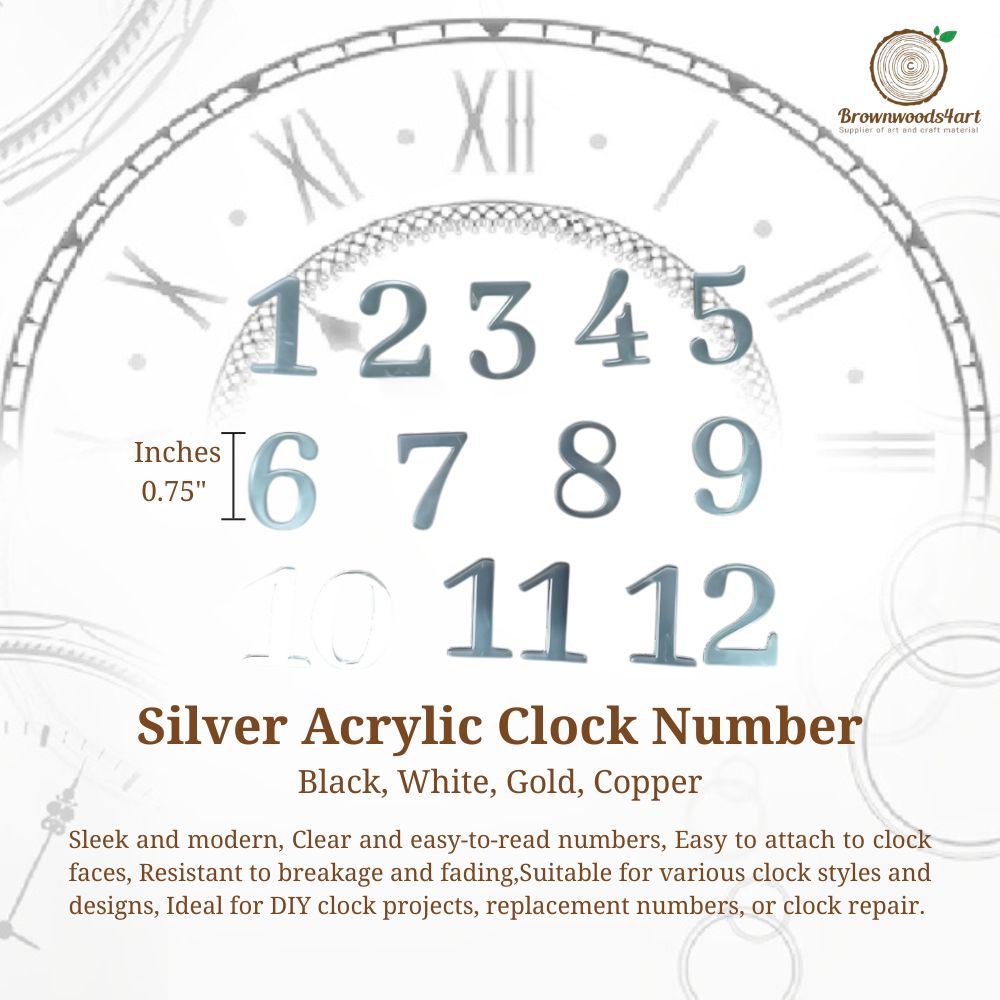 Acrylic Clock Number