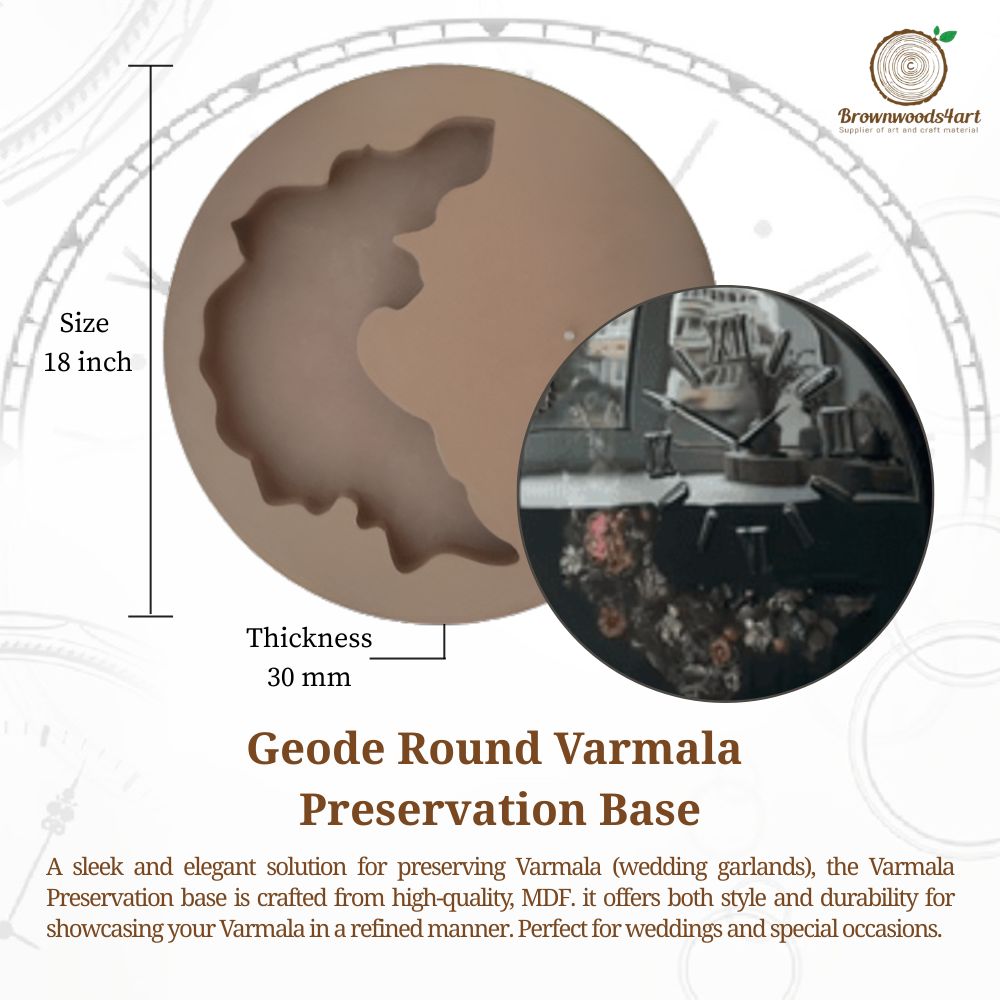 Geode Round Varmala Preservation Base