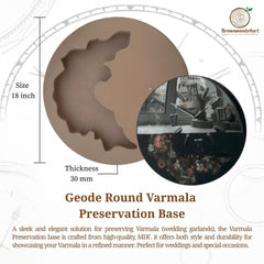 Geode Round Varmala Preservation Base