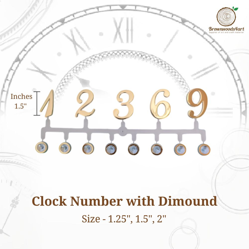 Clock Number with dimound
