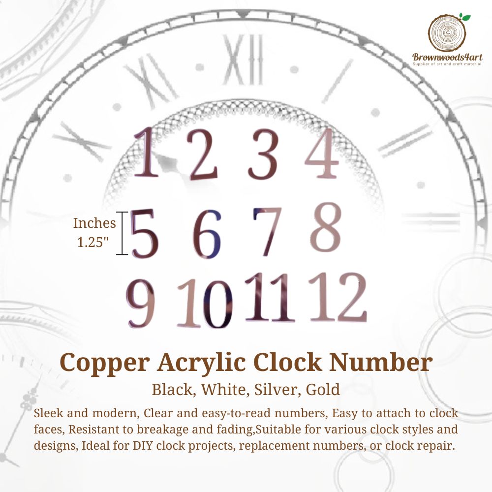 Acrylic Clock Number