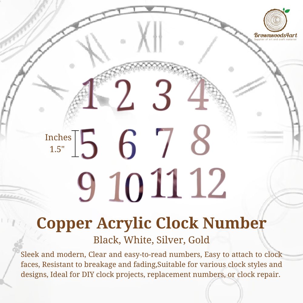 Acrylic Clock Number