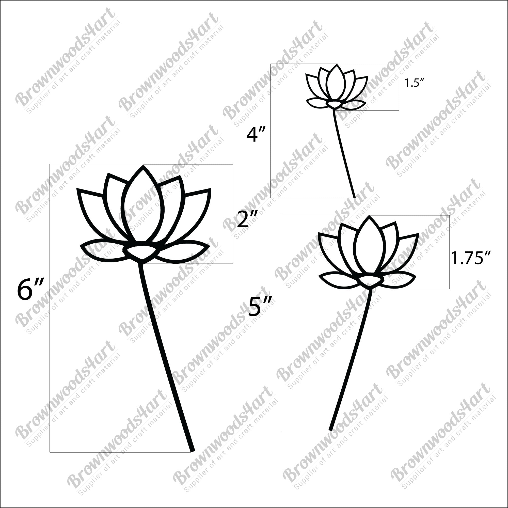 Acrylic Lotus Embelishment #2