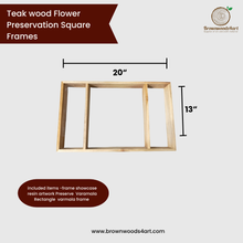 Compartment Wood Frame Rectangle – Brownwoods4art