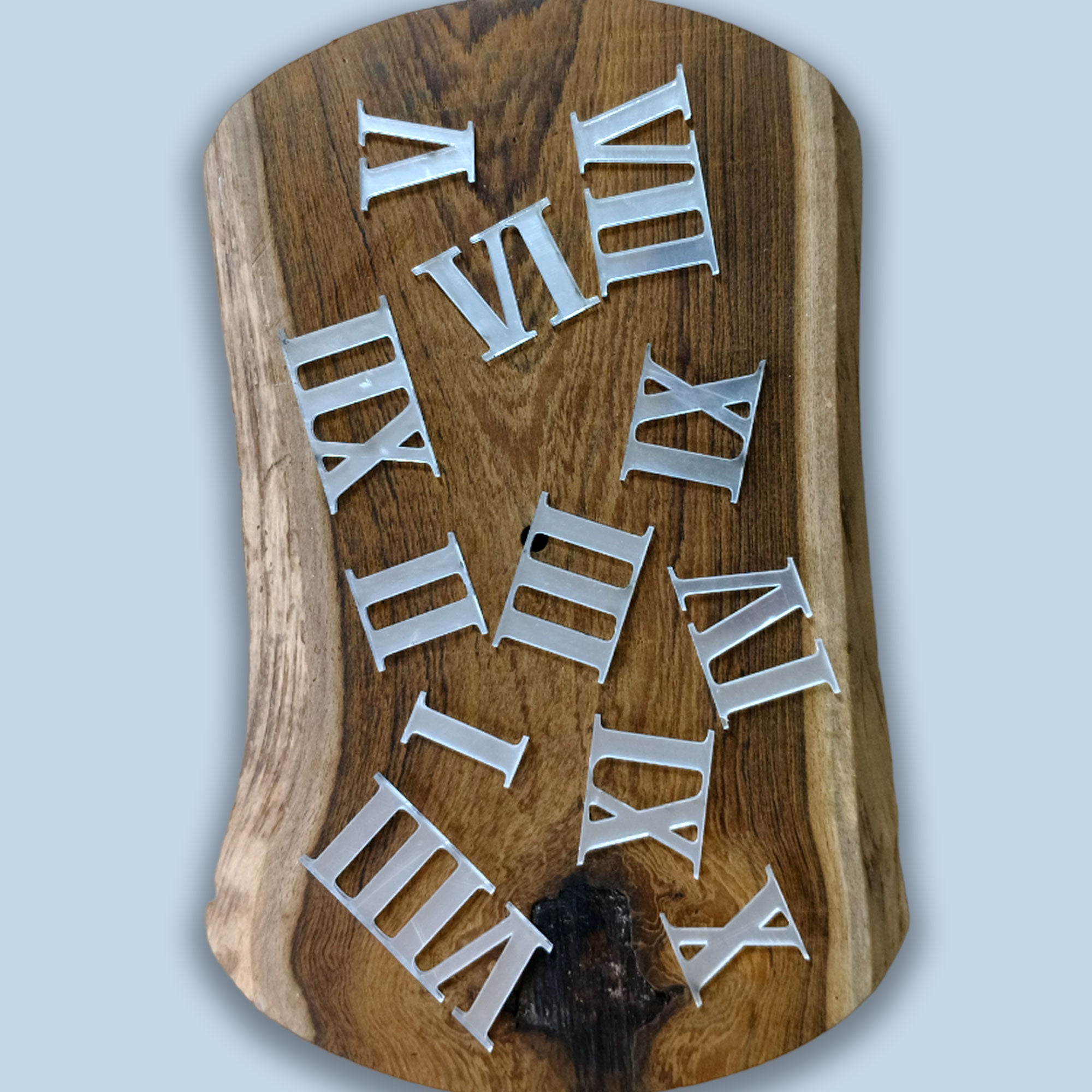 Silver Acrylic  Roman Number