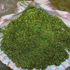Fine Holographic Glitter -Gold Green