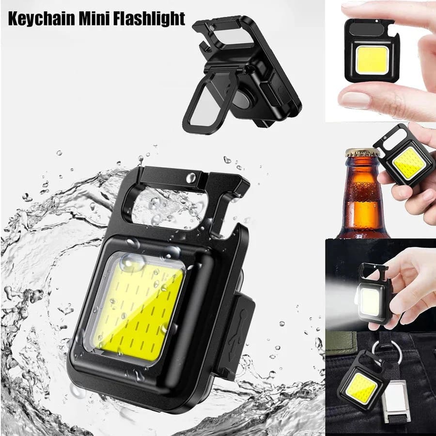 COB Rechargeable Keychain Light – Brownwoods4art - Main Image