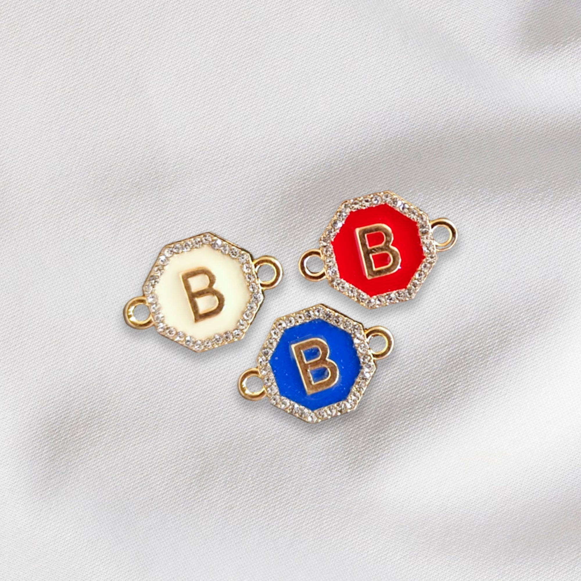 Hexagon - Alphabet Charm