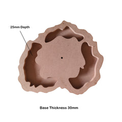 3D Geode Varmala Preservation MDF Clock Base