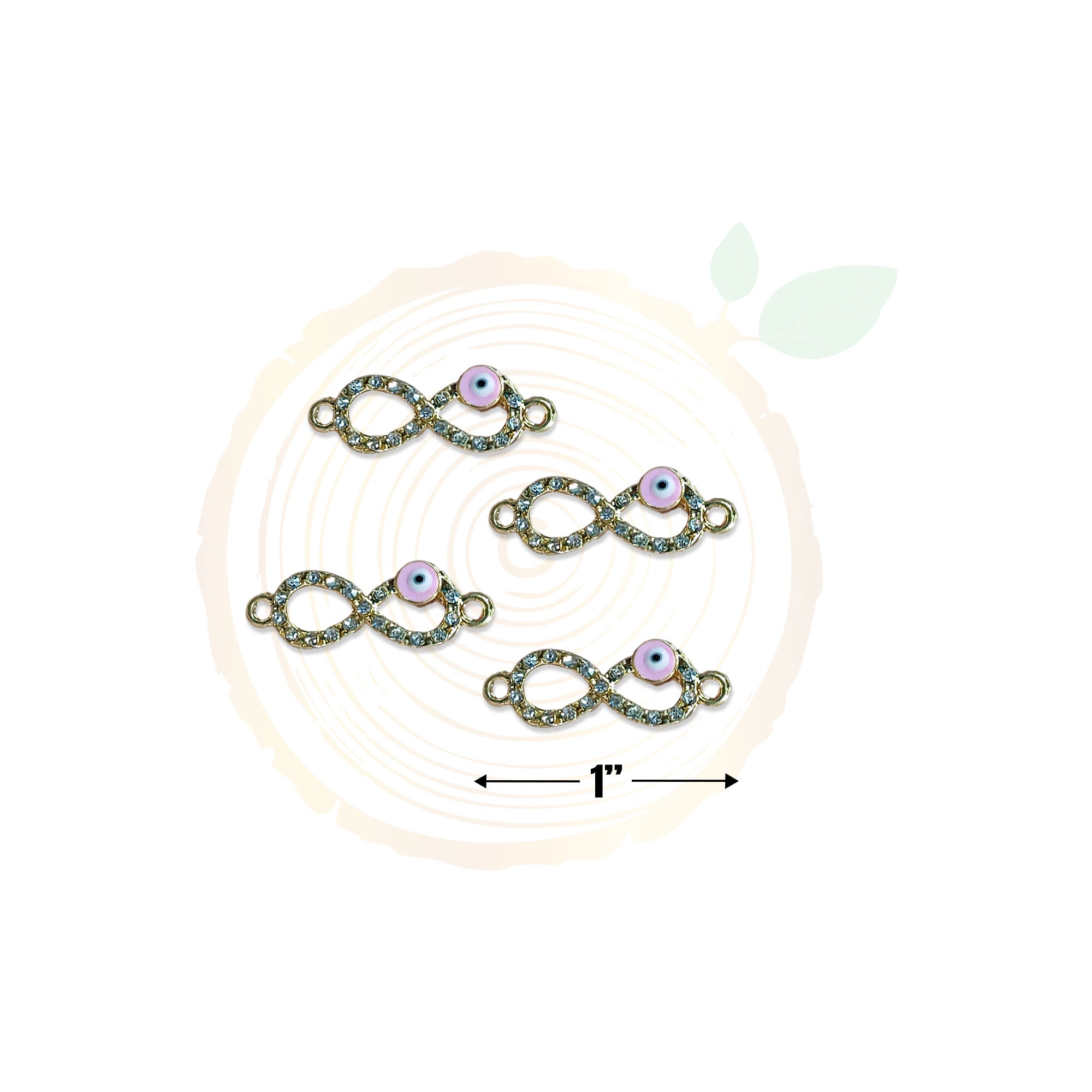 Infinity With Evil Eye - Charm