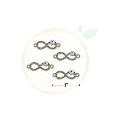 Infinity With Evil Eye - Charm