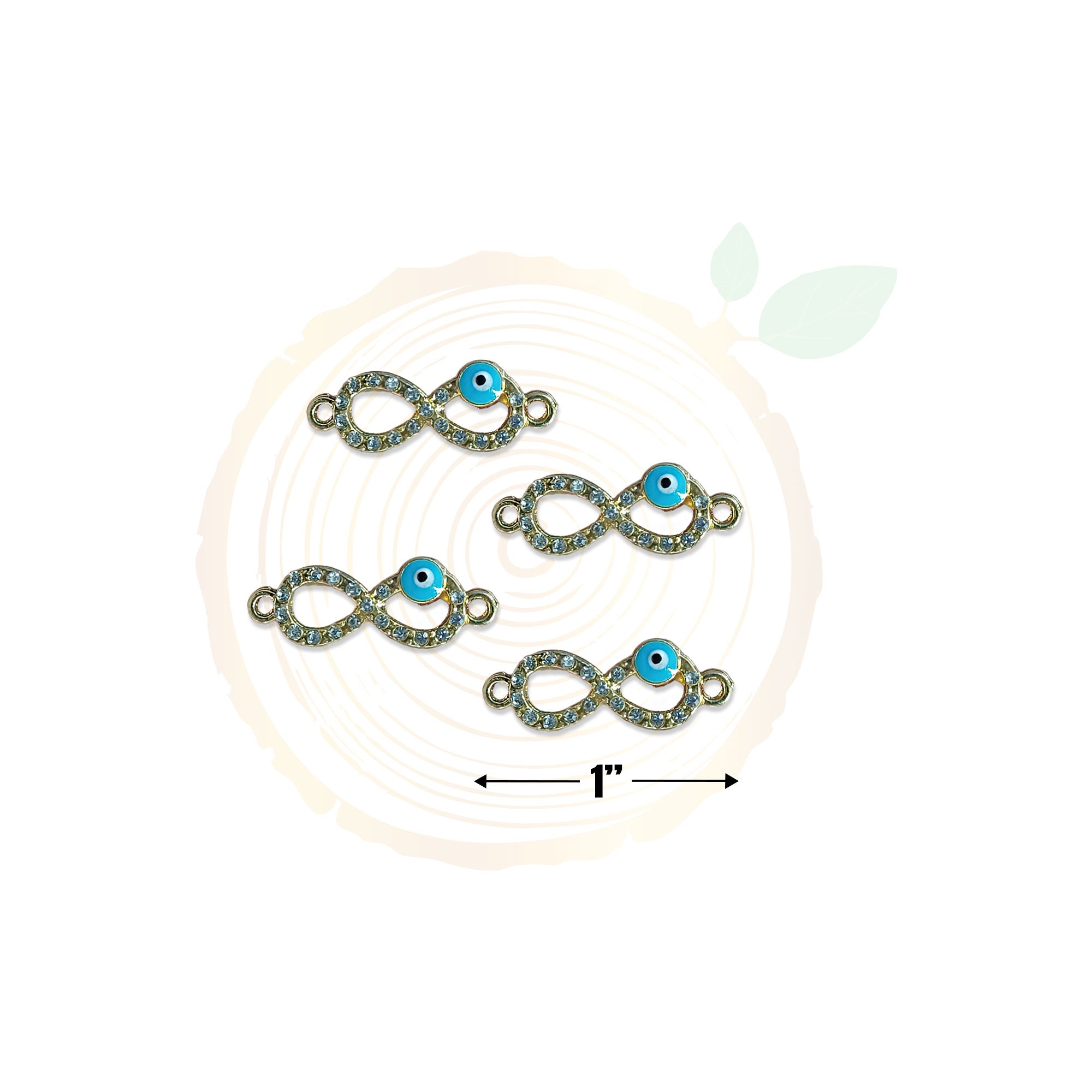 Infinity With Evil Eye - Charm