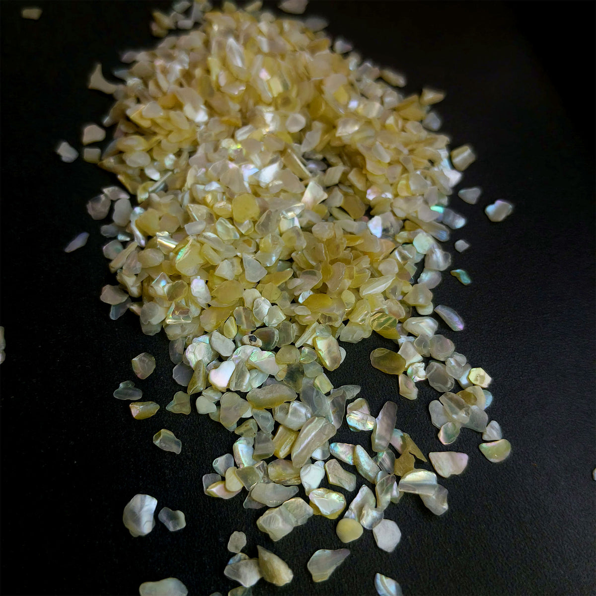 Milky White Rainbow Chips stone