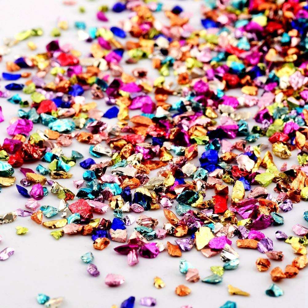 Mixed Rainbow Metallic Stones
